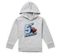 (7-8 Years, Athletic Heather) Marvel Childrens/Kids Thor Heather 5th Birthday Hoodie