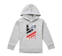 (7-8 Years, Athletic Heather) Star Wars Childrens/Kids R2-D2 X-Wing Hoodie