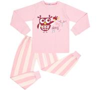 (7-8 Years, Baby Pink) Girls Pyjamas Sing Along Contrast Sleepwear Set