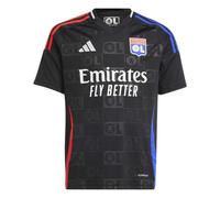 (7-8 Years, Black) Adidas Mens 24/25 Olympique Lyonnais Jersey