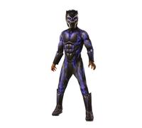 (7-8 Years, Black) Black Panther Childrens/Kids Deluxe Battlesuit Costume