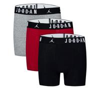 (7-8 Years, Black/Grey/Red) Nike Boys Air Jordan Boxer Shorts (Pack of 3)