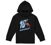 (7-8 Years, Black) Marvel Childrens/Kids Thor 10th Birthday Hoodie