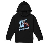 (7-8 Years, Black) Marvel Childrens/Kids Thor 12th Birthday Hoodie