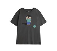 (7-8 Years, Black) Minecraft Childrens/Kids Confused T-Shirt