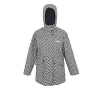 (7-8 Years, Black) Regatta Childrens/Kids Orla Kiely Jasmine Flower Waterproof Jacket