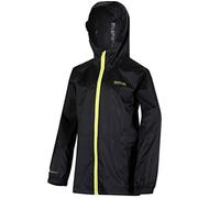 (7-8 Years, Black) Regatta Great Outdoors Childrens/Kids Pack It Jacket III Waterproof Packaway Black