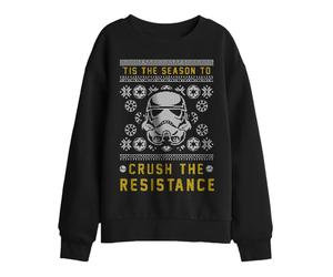 (7-8 Years, Black) Star Wars Childrens/Kids Crush The Resistance This Christmas Sweatshirt