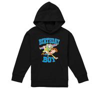 (7-8 Years, Black) Toy Story Childrens/Kids Birthday Boy Woody & Buzz Lightyear Hoodie