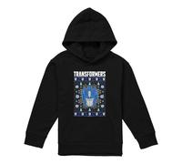 (7-8 Years, Black) Transformers Childrens/Kids Optimus Prime Ugly Christmas Pullover Hoodie