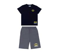 (7-8 Years, Black/Yellow) Batman Childrens/Kids T-Shirt & Shorts Set