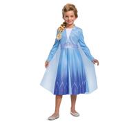 (7-8 Years, Blue/Purple/White) Frozen Girls Basic plus Elsa Costume