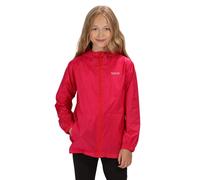 (7-8 Years, Cabaret) Regatta Great Outdoors Childrens/Kids Pack It Jacket III Waterproof Packaway Black