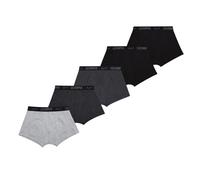 (7-8 Years, Core Black) Lee Cooper Boys Elasticated Waist Comfort Boxer Shorts (Pack of 5)