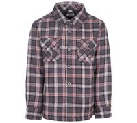 (7-8 Years, Dark Grey Check) Trespass Gingham Boys Shirt Long Sleeve Average