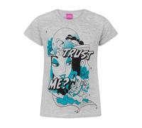 (7-8 Years) Disney Aladdin Short Sleeved T-Shirt (Girls Grey)