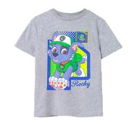 (7-8 Years, Grey Marl) Paw Patrol Childrens/Kids Rocky Short-Sleeved T-Shirt