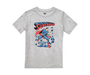 (7-8 Years, Heather Grey) Superman Boys Wall Break T-Shirt