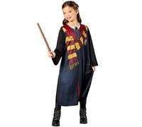 (7-8 years) Hermione Granger Deluxe Dressing Up Costume with Robe, Hair Tie and Wand