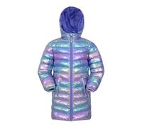 Mountain Warehouse Childrens/Kids Florence Longline Padded Jacket - Iridescent - 7-8 Years - Iridescent - 100% Polyamide