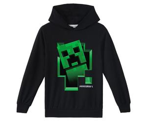 (7-8 Years) Kids Girls Boys Hoodies Sweatshirts Game Minecraft Pullover Casual Hooded Jumper Tops