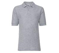 (7-8 Years, Light Oxford) Russell Childrens/Kids Pique Polo Shirt
