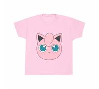 (7-8 Years, Light Pink) Pokemon Childrens/Kids Jigglypuff Face T-Shirt