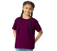 (7-8 Years, Maroon) Gildan Childrens/Kids Softstyle Plain T-Shirt