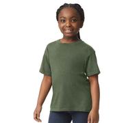 (7-8 Years, Military Green) Gildan Childrens/Kids Softstyle Plain T-Shirt