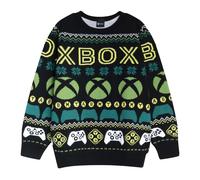 (7-8 Years, Multicoloured) Xbox Boys Logo Christmas Jumper