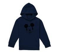 (7-8 Years, Navy) Disney Childrens/Kids Mickey Mouse Face Pullover Hoodie