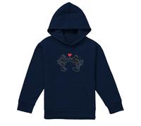(7-8 Years, Navy) Disney Childrens/Kids Mickey Mouse & Minnie Mouse Sketch Kiss Valentine's Day Pullover Hoodie