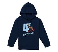 (7-8 Years, Navy) Marvel Childrens/Kids Thor 4th Birthday Hoodie