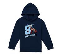 (7-8 Years, Navy) Marvel Childrens/Kids Thor 8th Birthday Hoodie