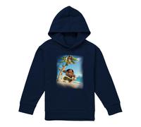 (7-8 Years, Navy) Moana Childrens/Kids Poster Hoodie