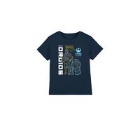 (7-8 Years, Navy) Star Wars Childrens/Kids Rebel Droids T-Shirt