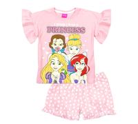 (7-8 Years, Pink) Disney Princess Girls Cotton Short Pyjama Set