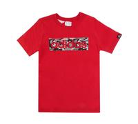 (7-8 Years, Red) Adidas Childrens/Kids Linear Camo Box T-Shirt
