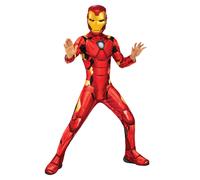 (7-8 Years, Red/Gold) Avengers Childrens/Kids Iron Man Costume Set
