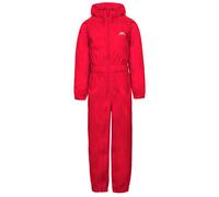 (7-8 Years, Red) Trespass Kids Rainsuit Waterproof Button