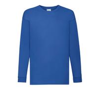 (7-8 Years, Royal Blue) Fruit Of The Loom Childrens/Kids Value Long-Sleeved T-Shirt