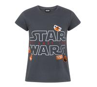 Short Sleeved T-Shirt Star Wars Grey 7-8 Years