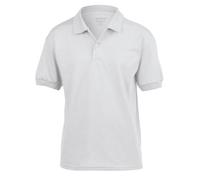 (7-8 Years, White) Gildan Childrens/Kids Dryblend Jersey Polo Shirt