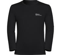 (7 - 8 Yrs, Black) Jack Wolfskin Kids Actamic Functional Long Sleeve T-Shirt