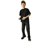 (7 - 8 Yrs, Black) Regatta Kids Sorcer III Zip Off Trousers