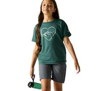 (7 - 8 Yrs, Mediterranea Green) Regatta Kids Aria Short Sleeve T-Shirt