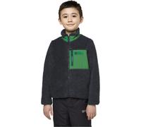 (7-8 Yrs, Phantom/Green) Jack Wolfskin Kids Ice Curl Full Zip Ultra Soft Chunky Fleece Jacket