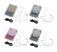 7.83Hz Schumann Resonance Generator 0.1Hz-100kHz Adjustable Frequency Healing Devices with Acrylic Case & Headphone USB Cable Included for Sleeping Yoga (Gold)