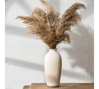 7.87 Inch Ceramic Vase, Ice Crackle Aged White Vintage Surface Design, Simple Nordic Style for Aesthetic Decoration, Mordern Flower Vase for Living Room, Bedroom, Kitchen, Entrance, Bathroom