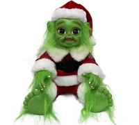 7.87 Inch Christmas Plush Elf Doll for Kids Girls, Boys Teens, Cartoon Latex Ugly Doll with Cute Clothes Decorative Toys Home Ornaments (Red-03, 28cm)